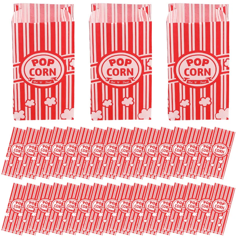 Food Snacks For Party - 50 bolsas para envasar palomitas de