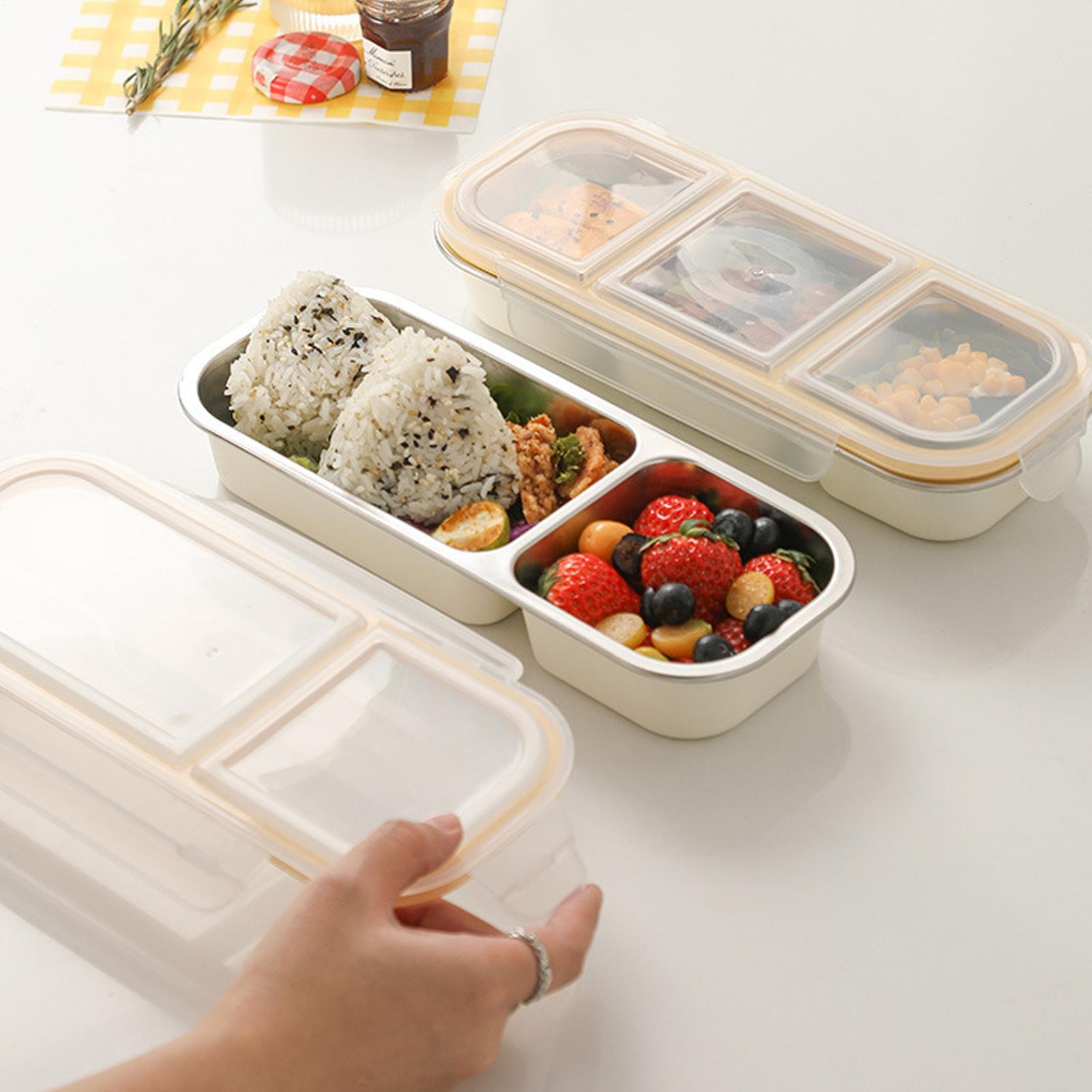 Food Prep Snacks - Caja de aperitivos de acero inoxidable,