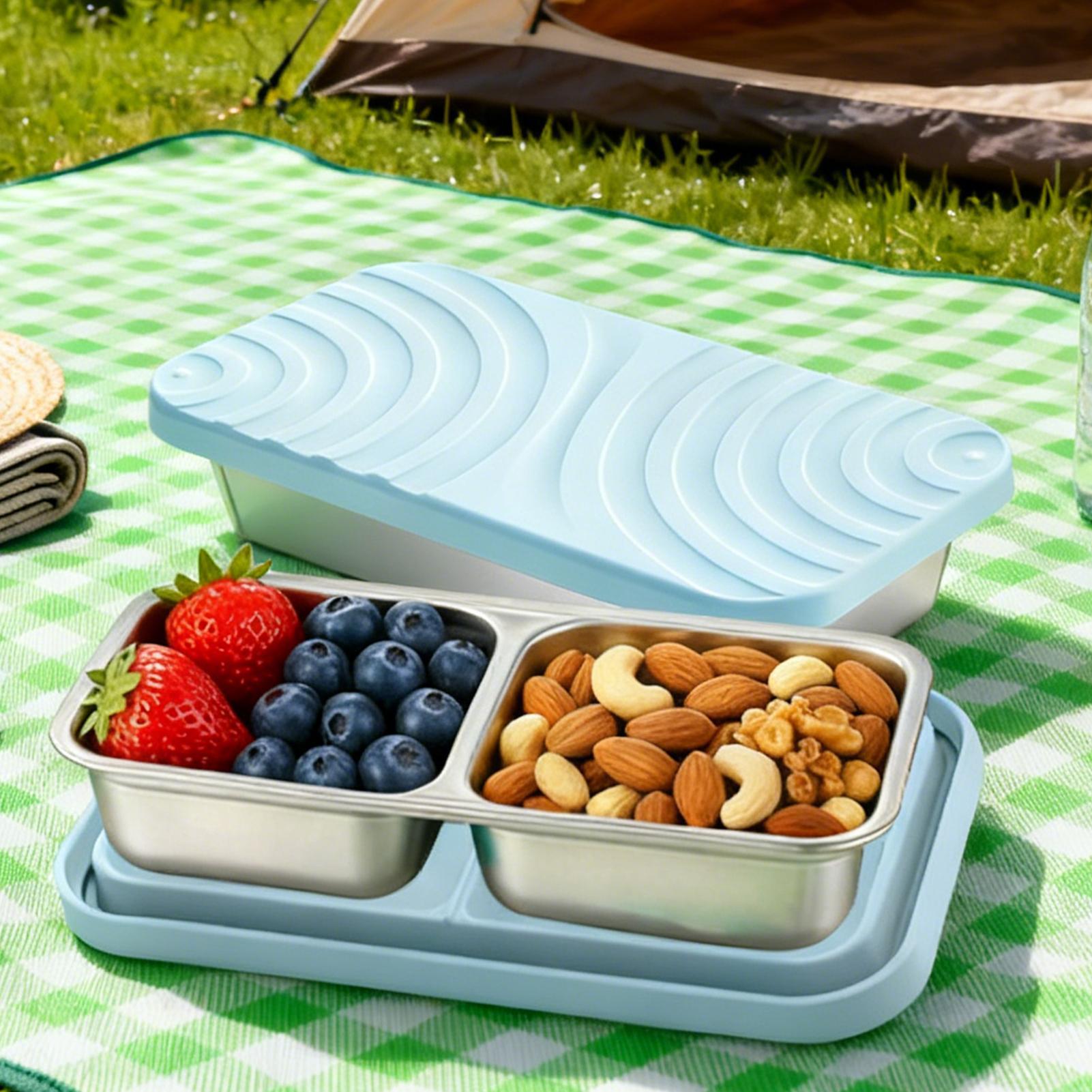 Contenedores de acero inoxidab - Food Prep Snacks reseña y precio