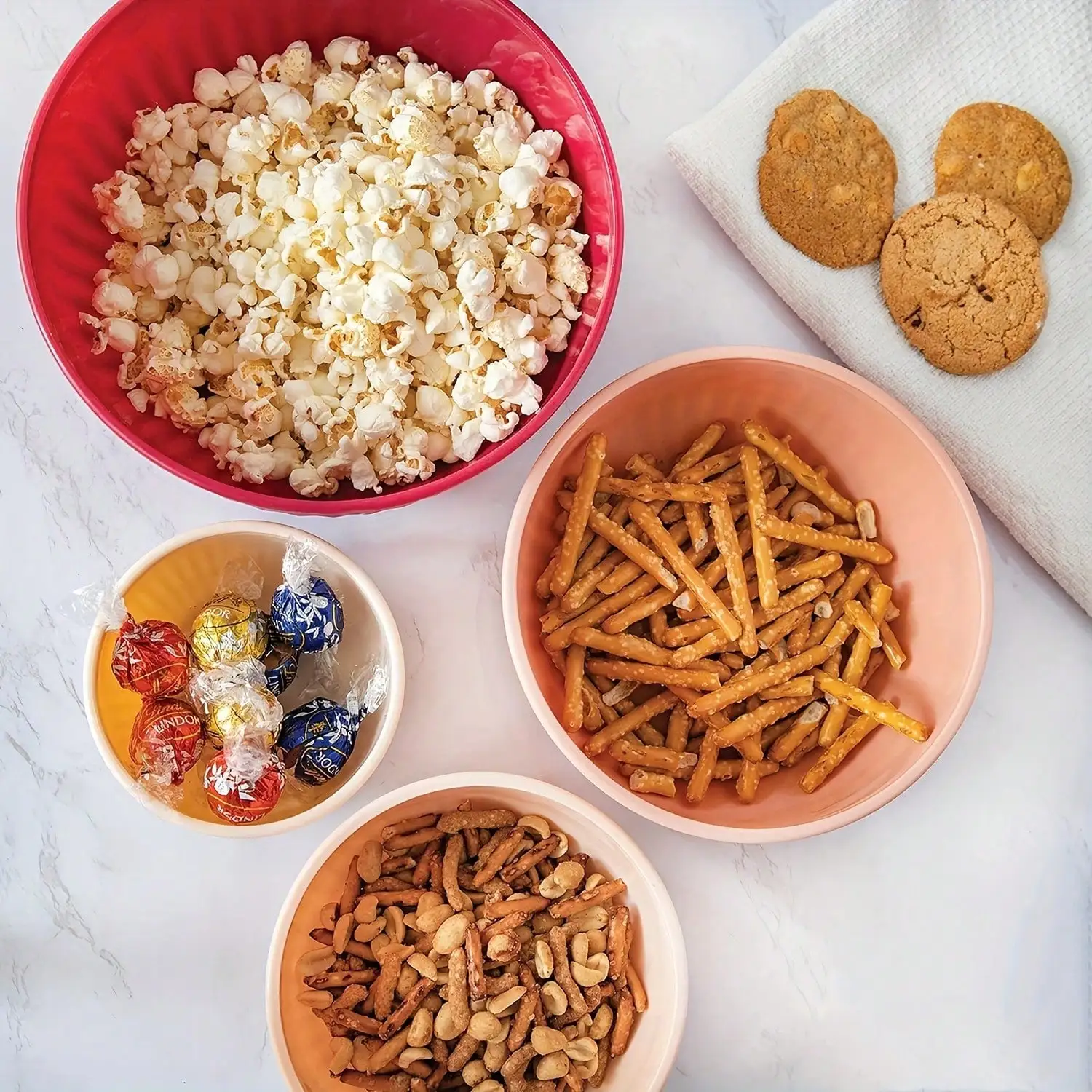 Juego de 8 recipientes de mezc - Food Snacks For Party reseña y precio