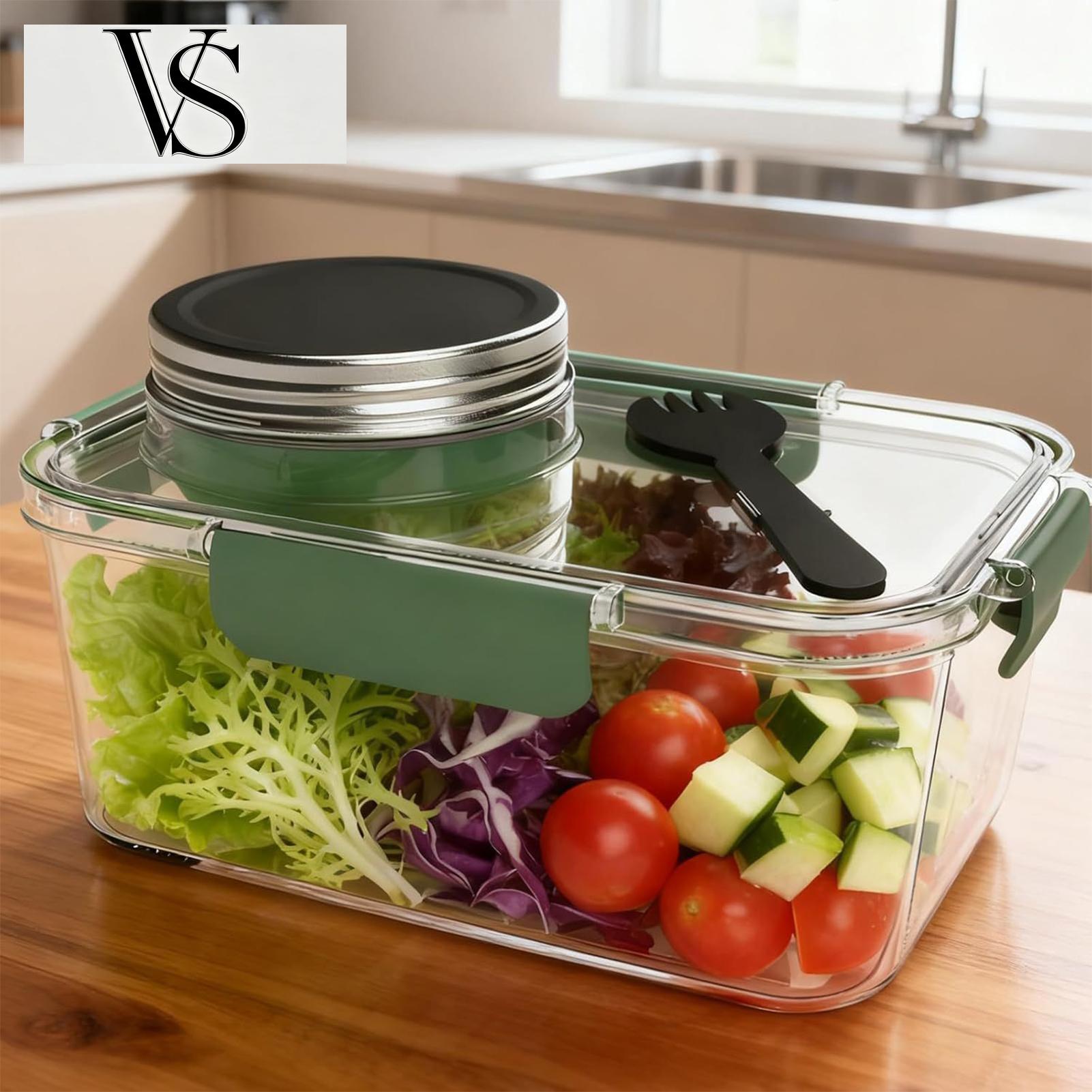Contenedor para Ensaladas de 2 - Food Prep Snacks reseña y precio