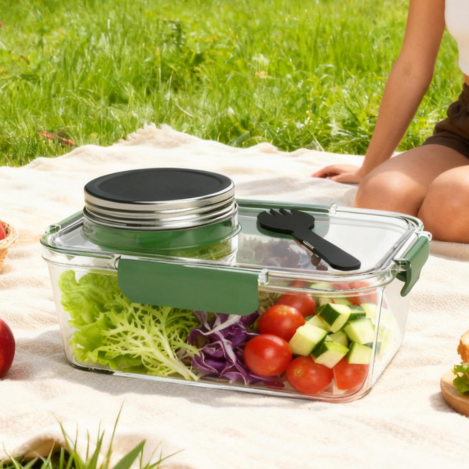 Contenedor para Ensaladas de 2 - Food Prep Snacks reseña y precio