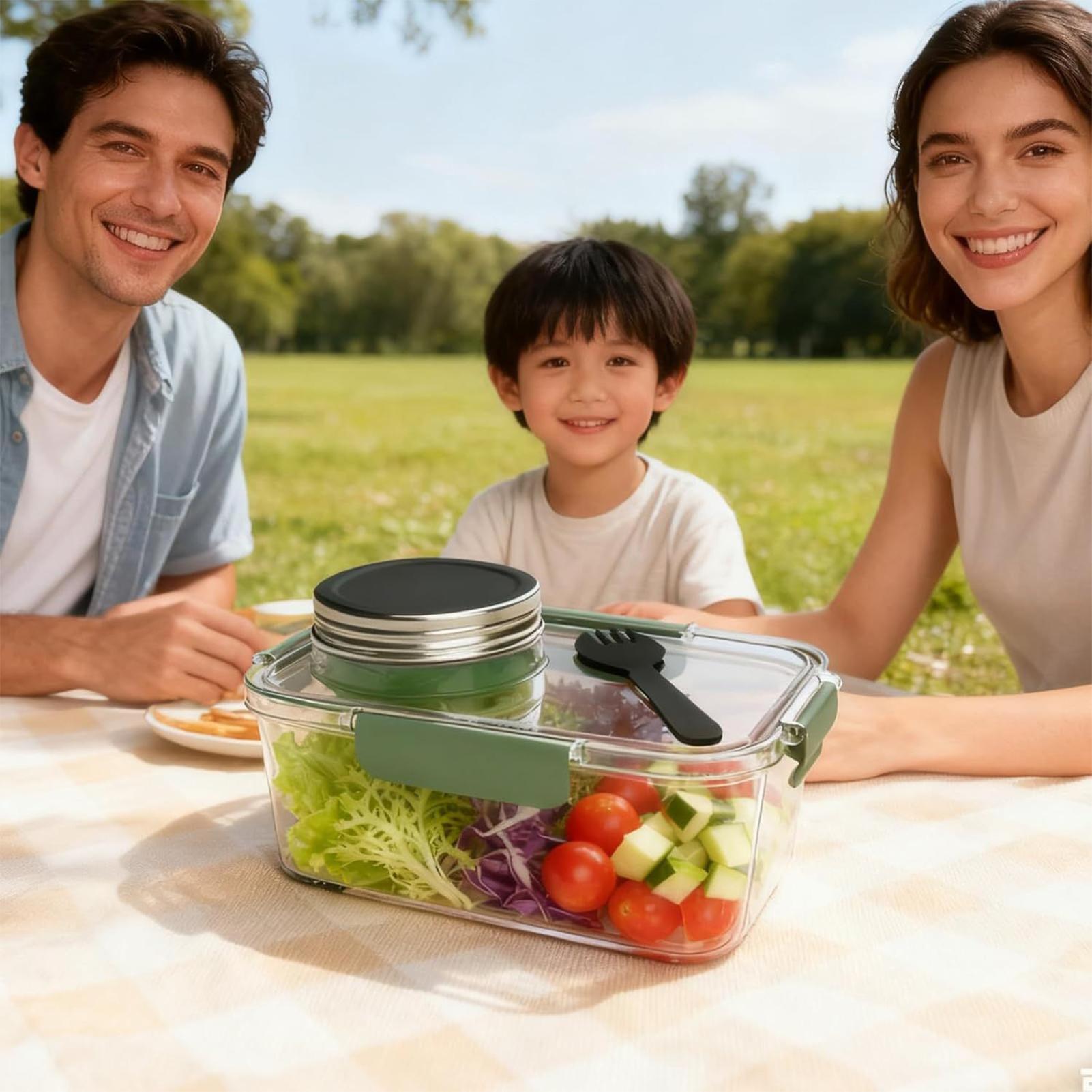 Contenedor para Ensaladas de 2 - Food Prep Snacks reseña y precio