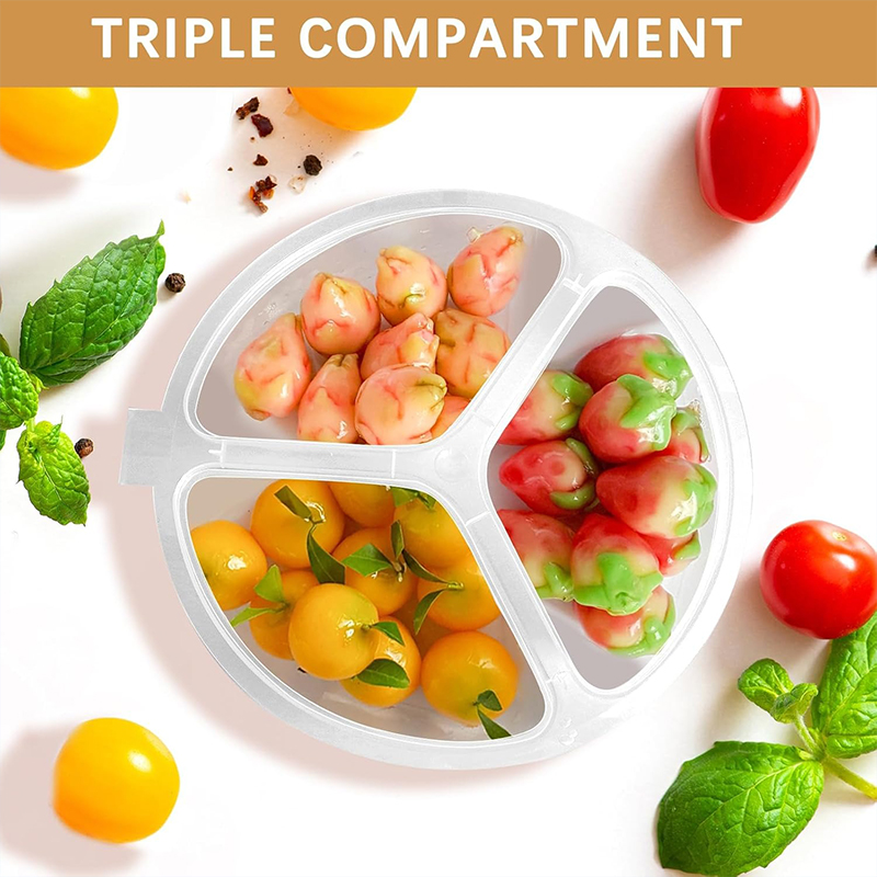 Caja de refrigerios de 3 compa - Food Prep Snacks reseña y precio