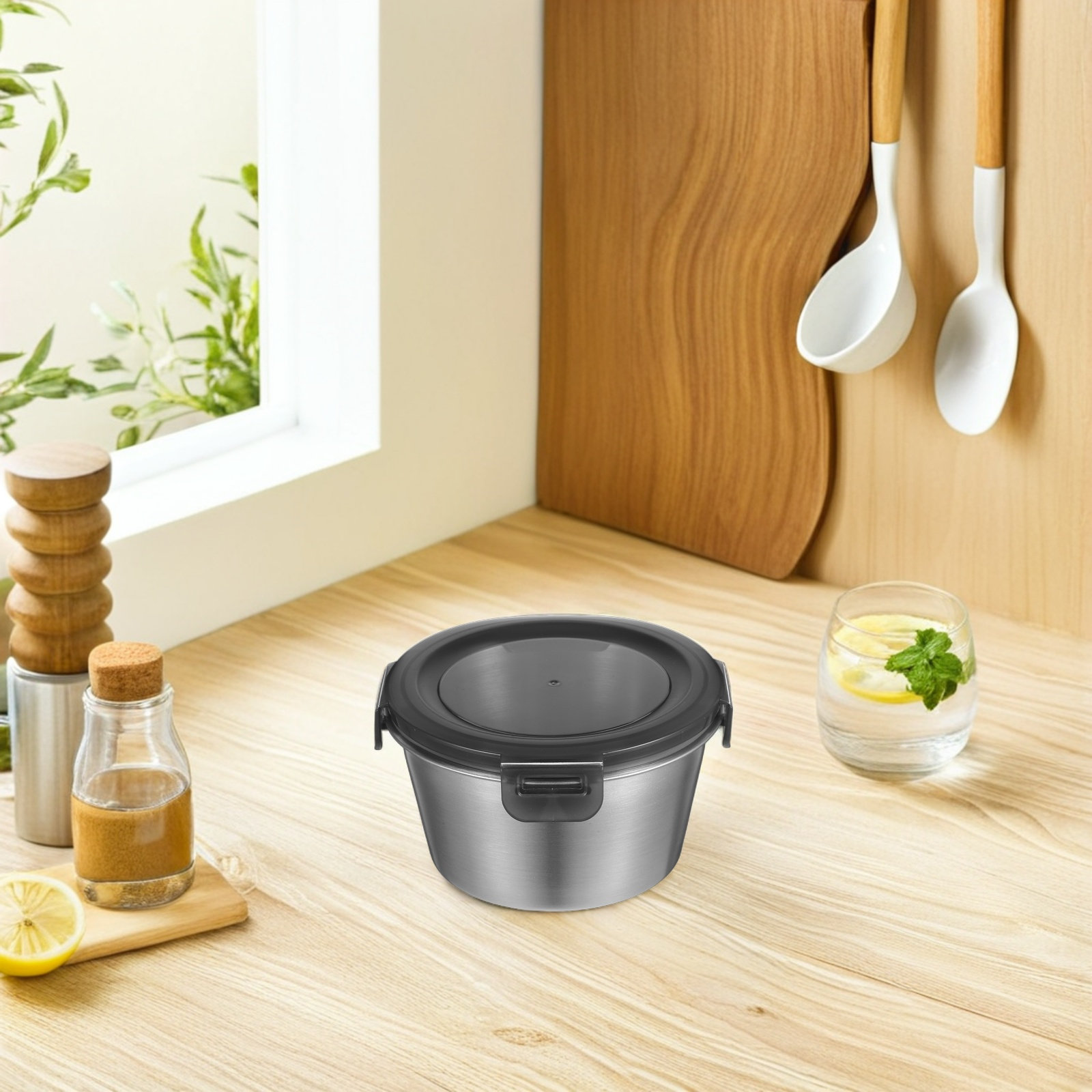 Recipiente Hermético de Acero  - Food Prep Snacks reseña y precio
